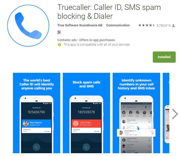 Truecaller Caller ID, SMS spam blocking & Dialer