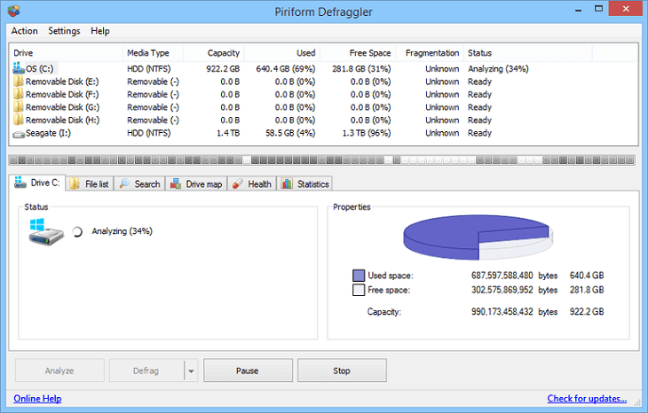 Piriform Defraggler