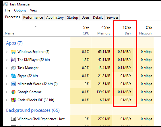 To open the Task Manager