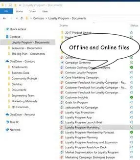 OneDrive offline and online files 10
