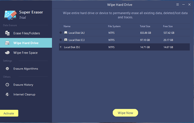 Wipe Hard Drive