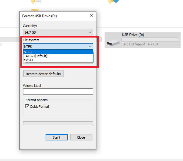 NTFS File System Box