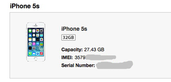 iPhone IMEI Number