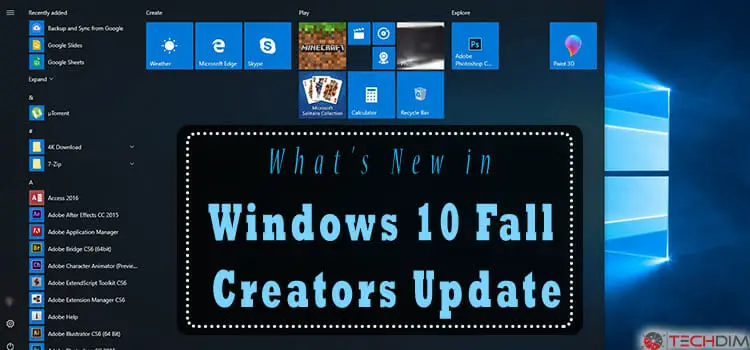 What’s New in Windows 10 Fall Creators Update