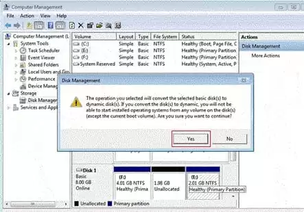 delete simple volume of your PC