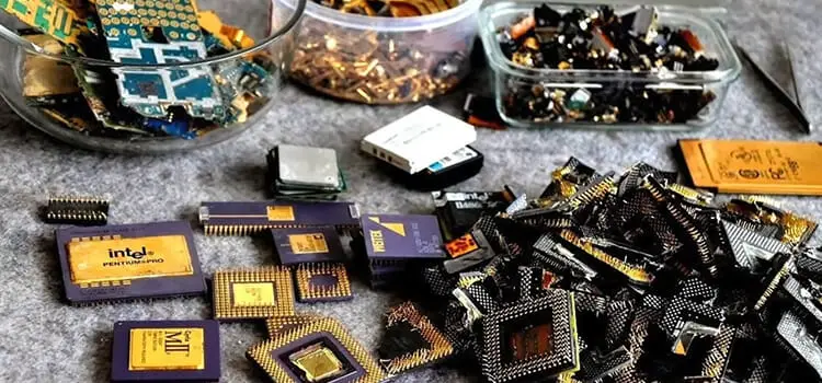 Gold Inside Electronics