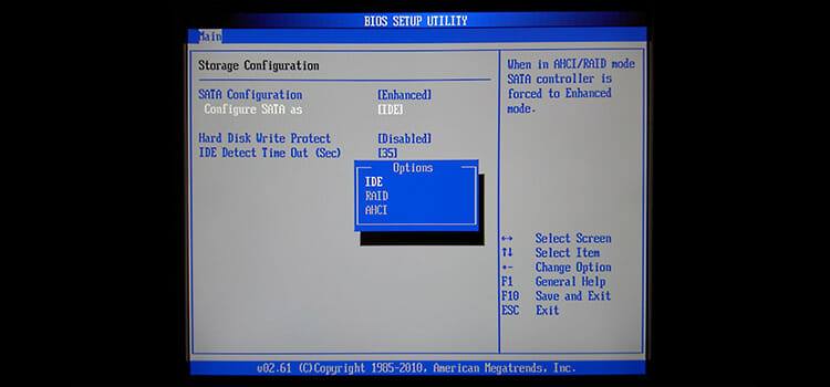 Inaccessible Boot Device