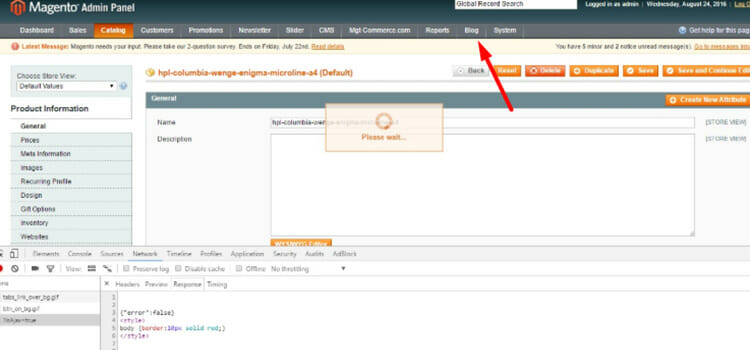 Setting up a Magento blog 1