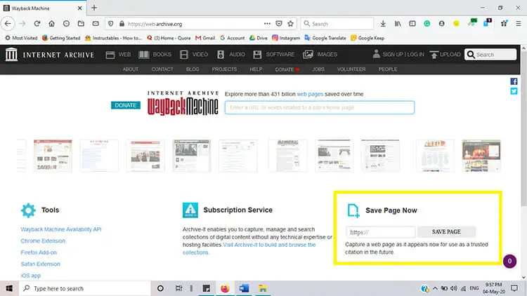 How to Archive/Save/Capture Webpages on the Wayback Machine 1