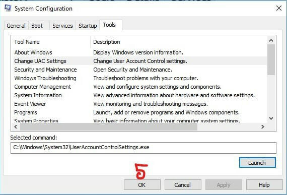 How to Disable/Deactivate UAC with MSConfig in Windows 10 2