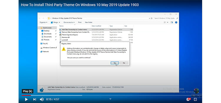 Installation of Third-party Patching Software on Windows 10 4
