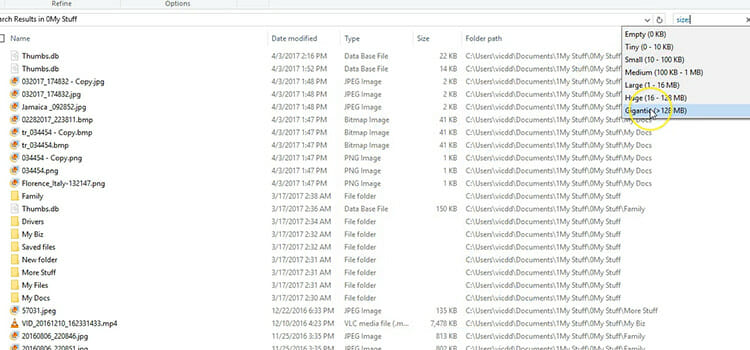 Find Large Files