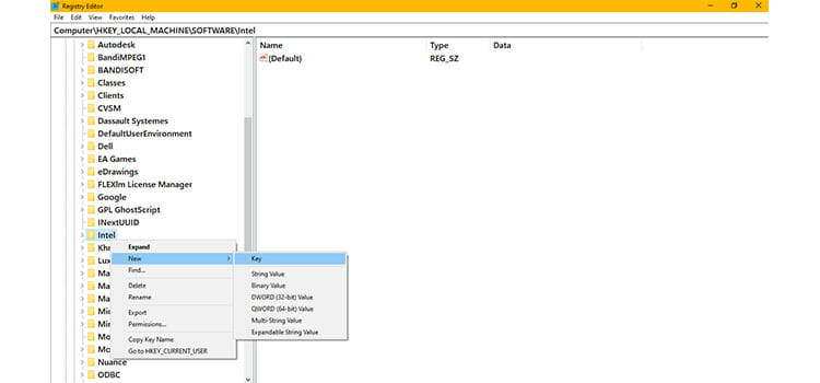 From the Registry Editor 3