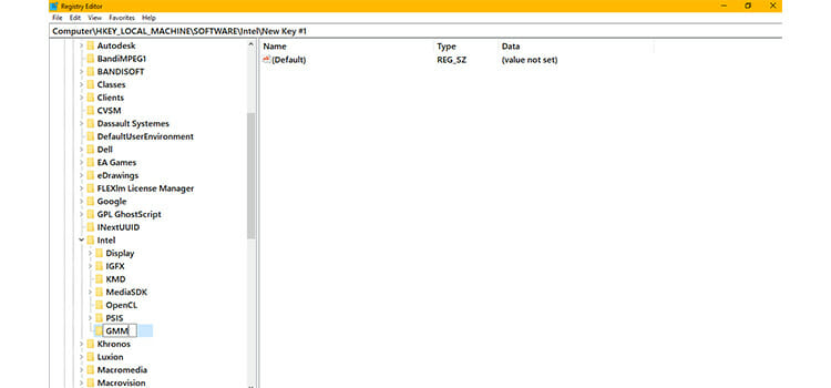From the Registry Editor 4