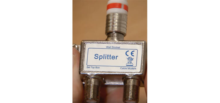 How to install cable splitter 2