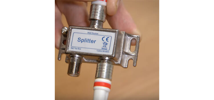 How to install cable splitter 3