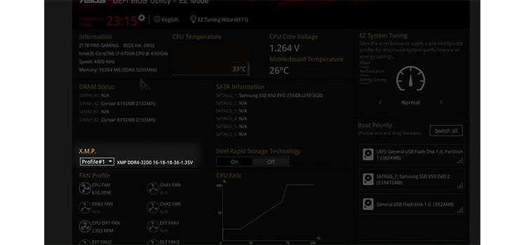 Load XMP Profile