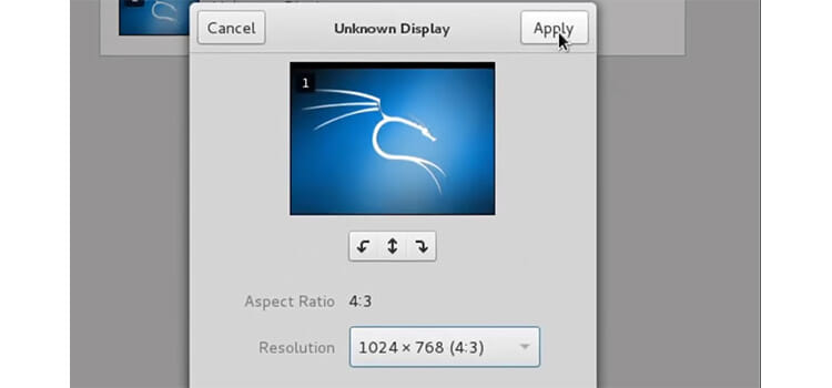 How to Change Screen Resolution on Kali Linux c