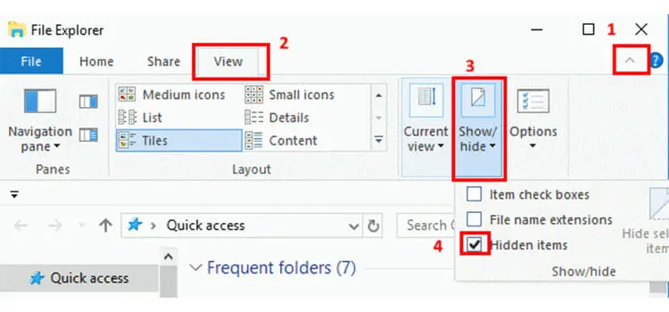 How to View Hidden Files in Windows 10 2