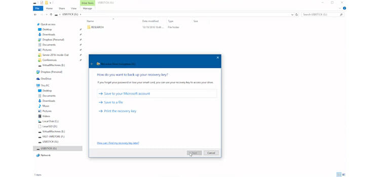 Password Protecting a Flash Drive Using BitLocker to go 4