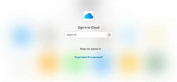 Recover from iCloud Website