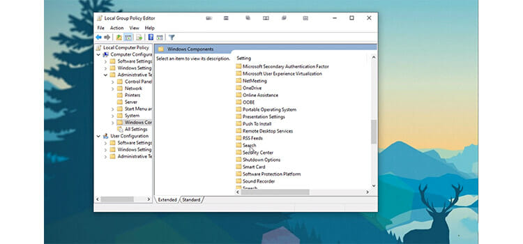 Using Local Group Policy Editor 2