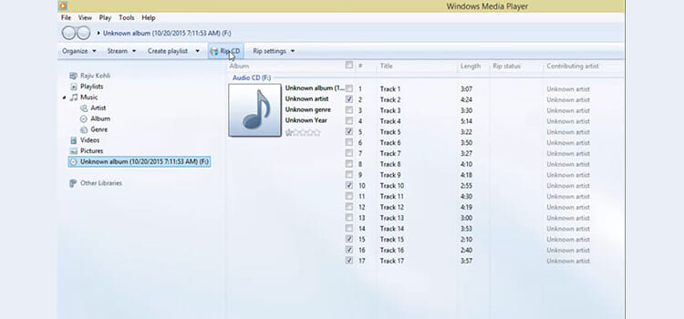 Using Windows Media Player 4b