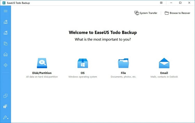 download a backup file software EaseUS Todo Backup. After downloading it, you have to install the software on your computer