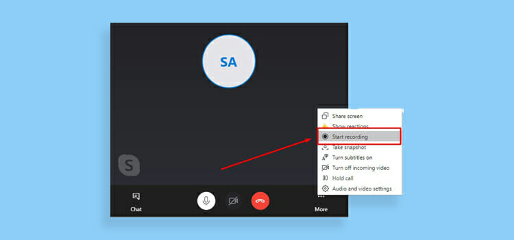 how to turn off skype video subtitles