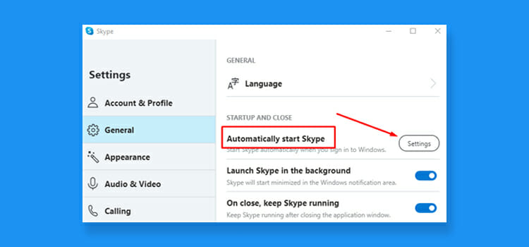 Stop Skype Starting Automatically
