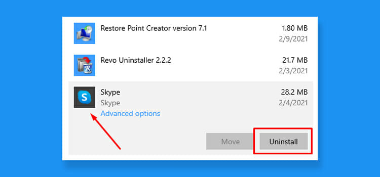 Uninstall-Skype
