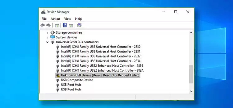 [Solved] Unknown USB Device Descriptor Request Failed