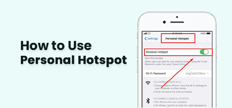 How to Use Personal Hotspot
