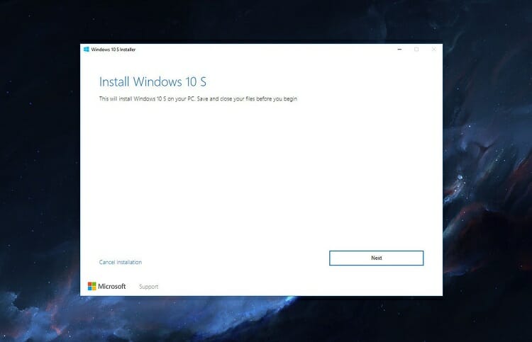 the installer is checking if your PC is compatible with Windows 10s OS