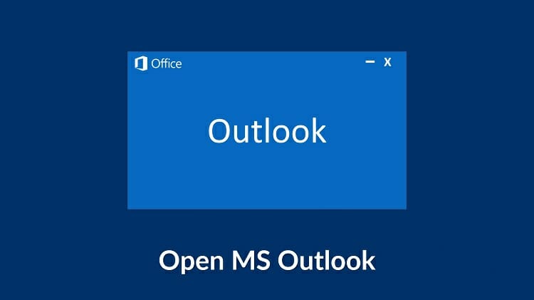 Open Microsoft outlook software