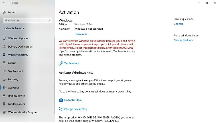 you will be able to unlock this Windows copy by clicking "Troubleshoot". You will find it on the activation page