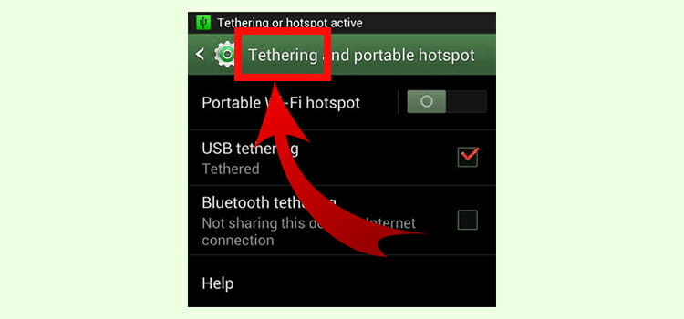 What is Tethering Data
