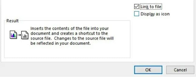if you'd like to enter the sheet without linking it to the original file, you should leave the box checked.