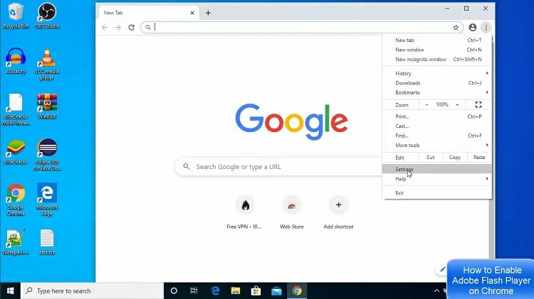 swf files in chrome