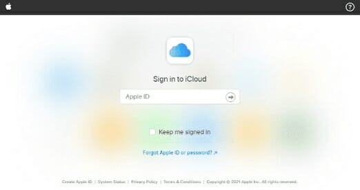 First, you have to sign in to com by using your Apple ID.
