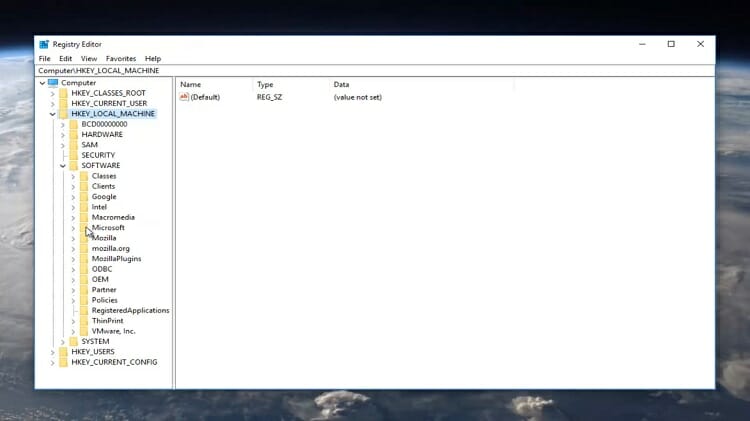 expand the ‘Microsoft’ folder.