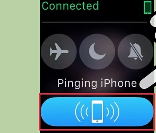 To use the “ping” feature, press the “ping” button