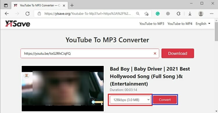 convert audio file for youtube online