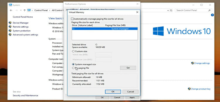 How to Change Virtual Memory Size