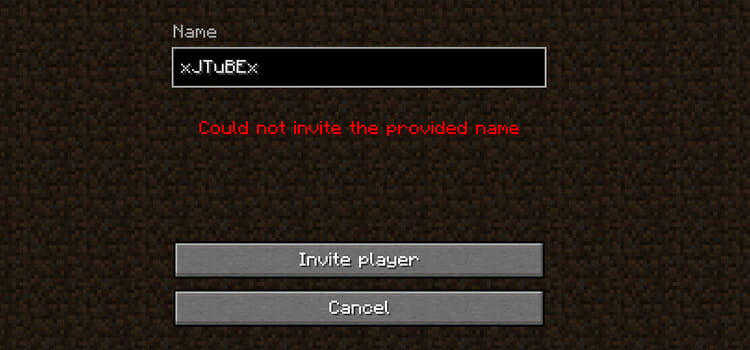 [Fix] Minecraft Realms Could Not Invite the Provided Name