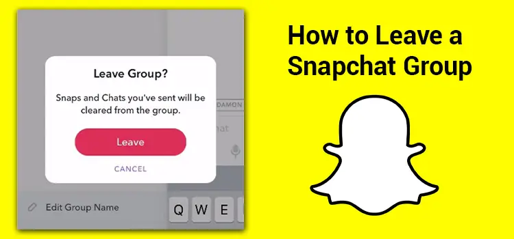 How to leave Snapchat group