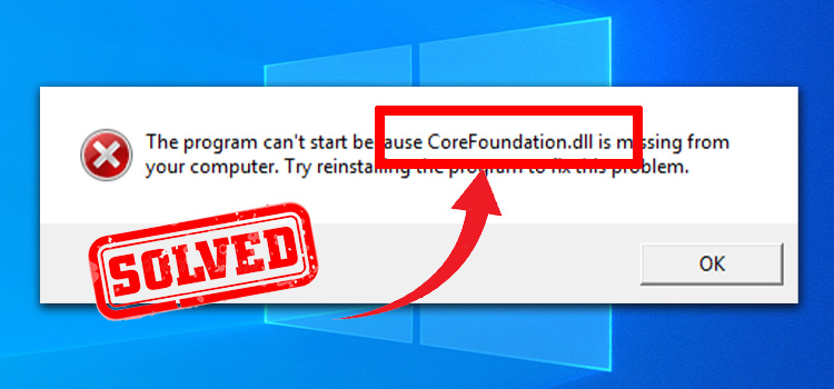 In AppleSyncNotifier.exe, CoreFoundation.dll Was Not Found