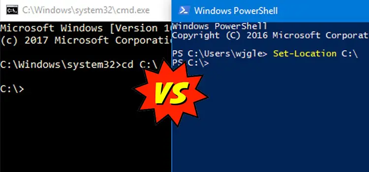 Windows Powershell vs CMD