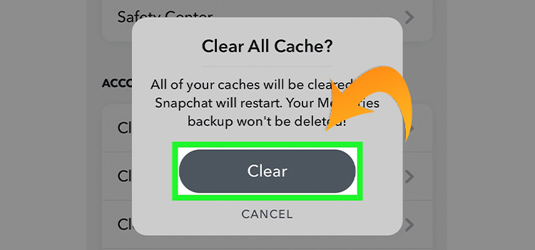 What Does Clear Cache Do on Snapchat