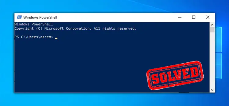 Windows PowerShell Opens and Closes